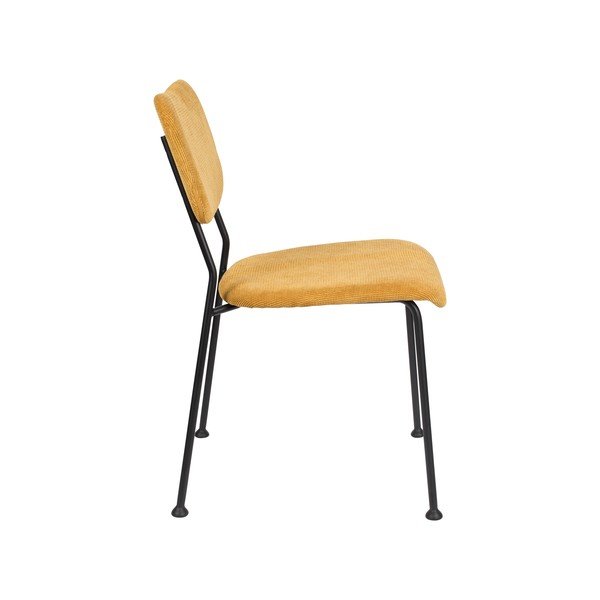 Sedie da pranzo gialle in un set di 2 Benson - Zuiver-image-4