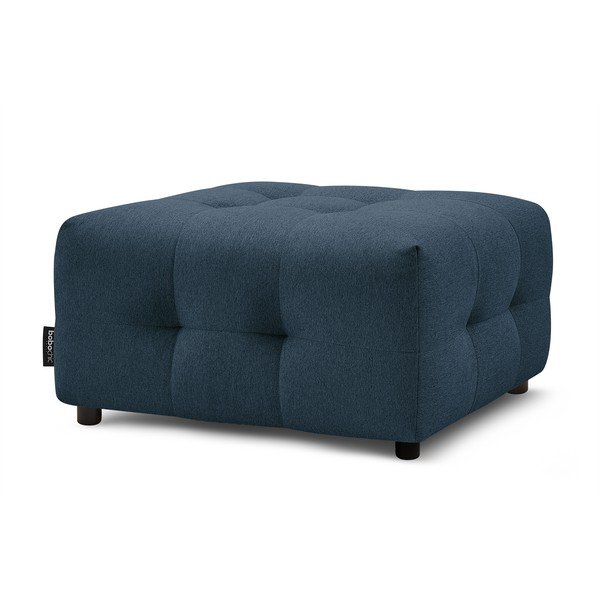 Pouf blu scuro Kleber - Bobochic Paris-image-3