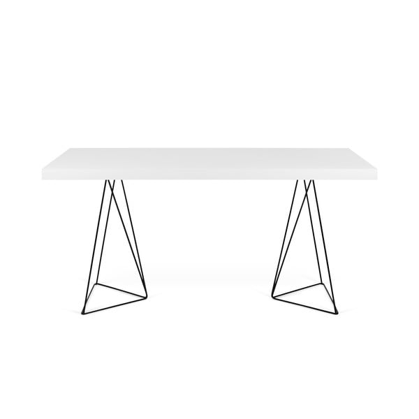 Tavolo bianco con gambe nere , 180 x 77 cm Multi - TemaHome
