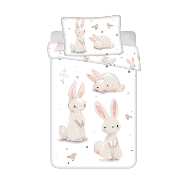 Biancheria da letto per bambini in cotone per culla 100x135 cm Bunnies – Jerry Fabrics