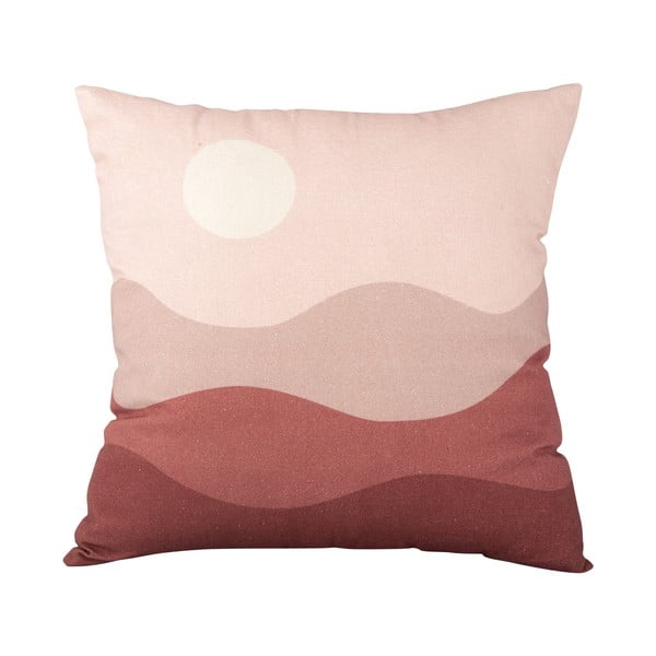 Cuscino in cotone rosa e rosso Pink Sunset, 45 x 45 cm - PT LIVING