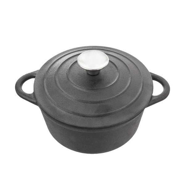 Pentola in ghisa con coperchio incluso adatta all'induzione 4 l LITINA – Orion