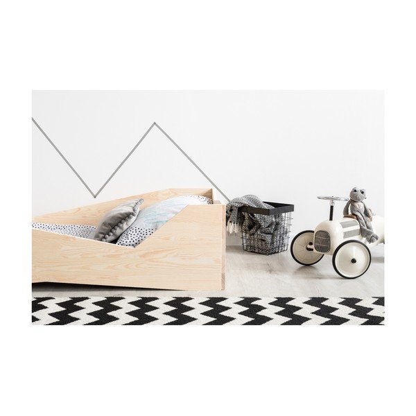 Letto per bambini in legno di pino BOX 5, 90 x 150 cm - Adeko-image-2