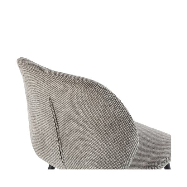 Sedie da pranzo in set grigio chiaro in imbottito 4 pz Ansu – Marckeric-image-3