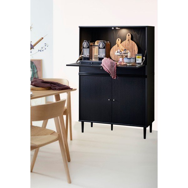 Mobile vino nero in frassino 89x136 cm Mistral - Hammel Furniture-image-1