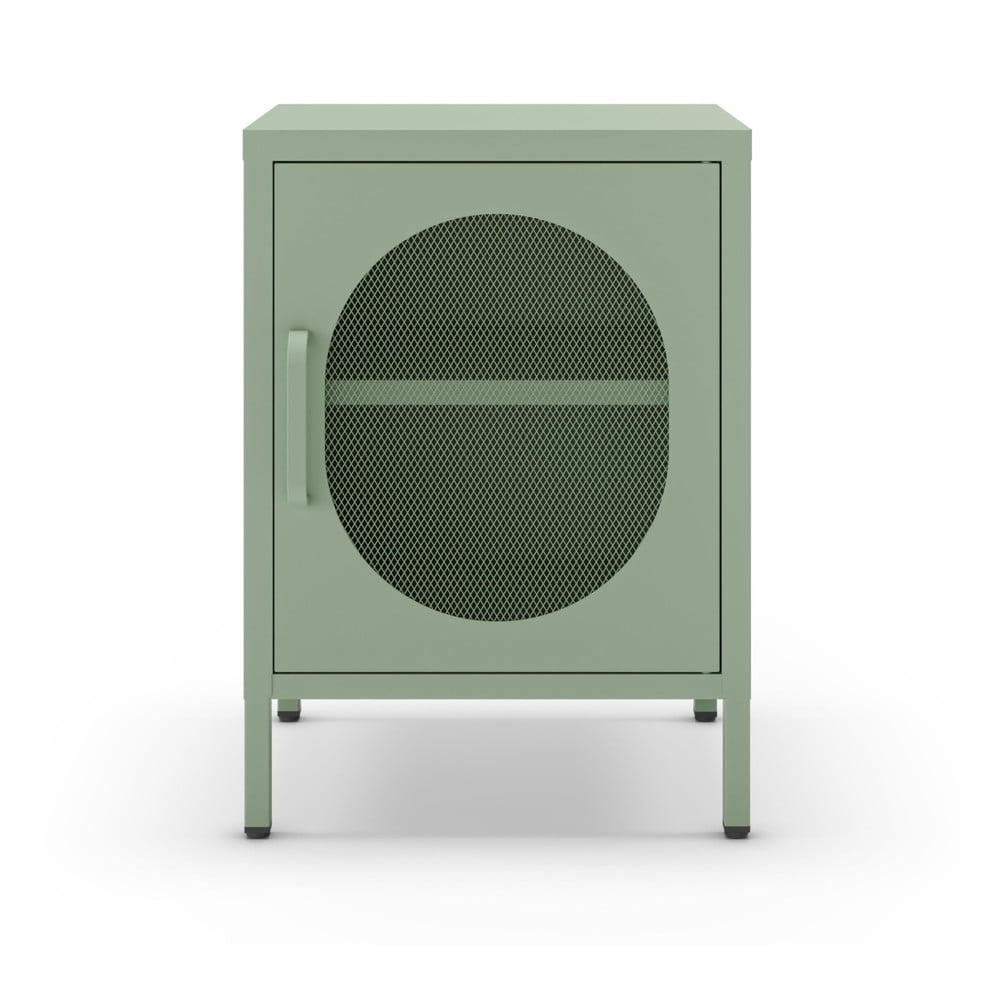 Comodino in metallo color menta Diora - Marckeric | Comodini