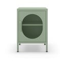 Comodino in metallo color menta Diora - Marckeric