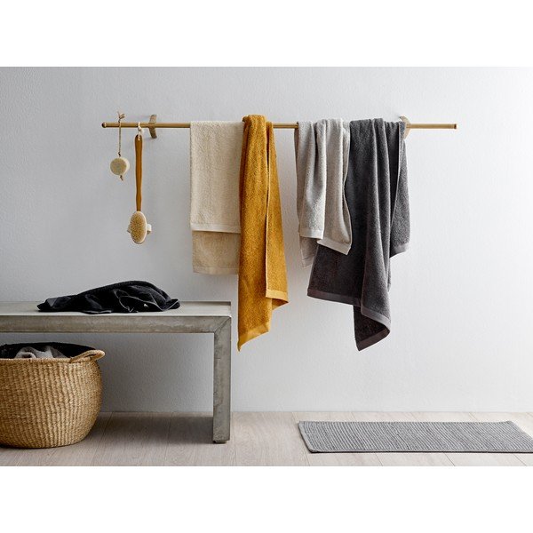 Tappeto da bagno in cotone grigio, 50 x 80 cm - Södahl-image-1