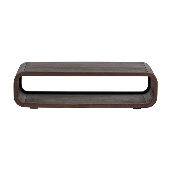 Tavolino da salotto colore naturale scuro in mango massiccio 60x120 cm Kinu – WOOOD