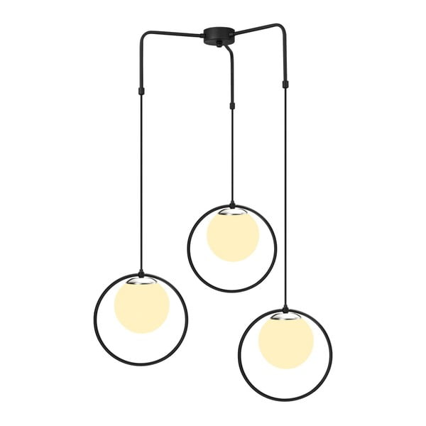 Apparecchio a sospensione in metallo nero Opviq luci Nazarios - Opviq lights-image-1