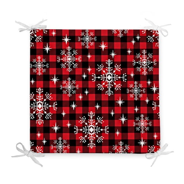Cuscino di seduta natalizio in misto cotone Eve, 42 x 42 cm - Minimalist Cushion Covers