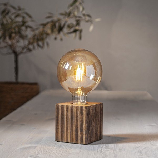 Piede di lampada marrone 10 cm Box - Star Trading-image-1