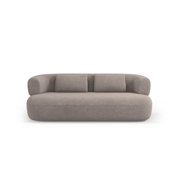 Divano marrone chiaro con rivestimento in bouclé 178 cm Jenny – Micadoni -image-2