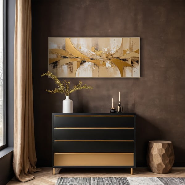 Quadro 150x60 cm Gold Abstraction  -image-1