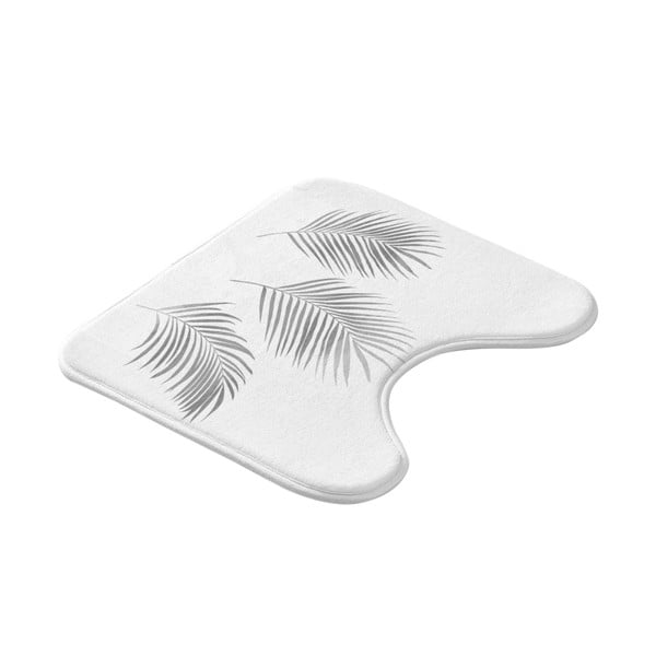 Tappetino per il bagno bianco e argentato per WC 45x45 cm Orbella – douceur d'intérieur-image-3