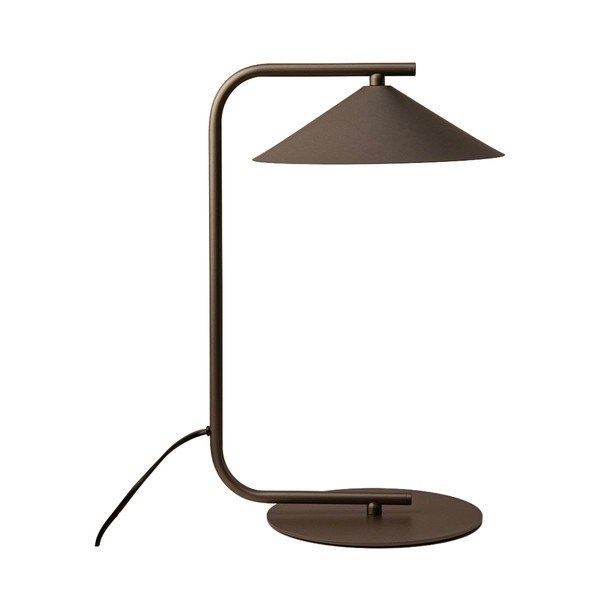 Lampada da tavolo marrone in metallo (altezza totale 42 cm) Nocte – Micadoni 