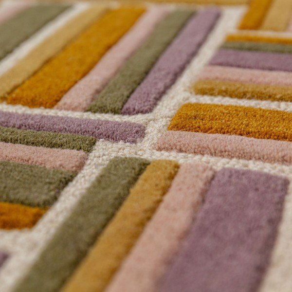 Tappeto in lana tessuto a mano 140x200 cm Lattice Shaped  – Flair Rugs-image-2