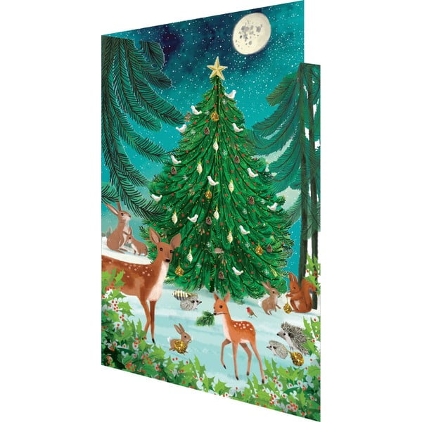 Balicí papíry v sadě 5 ks s vánočním motivem Heart of the Forest  – Roger la Borde