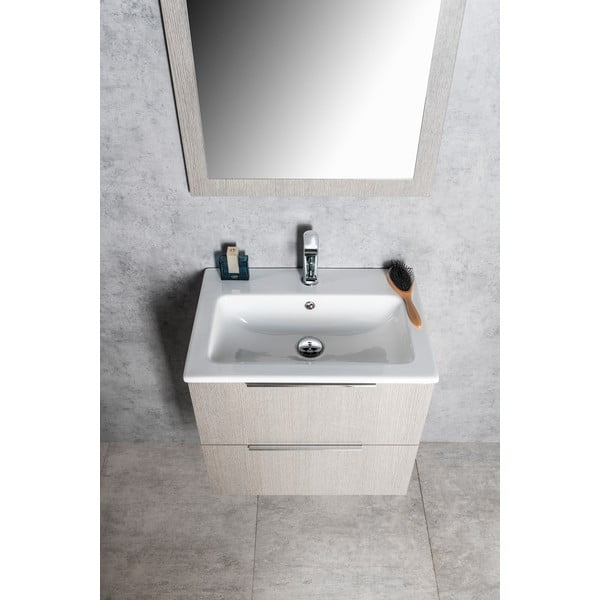 Lavabo bianco in ceramica 60x40 cm Practico – Sapho-image-2
