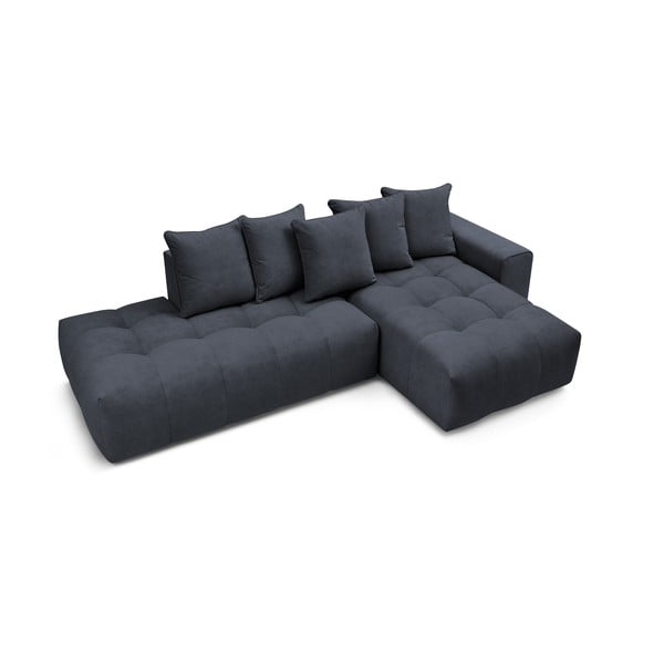 Divano angolare blu scuro (angolo destro) Mont-Blanc - Bobochic Paris-image-4