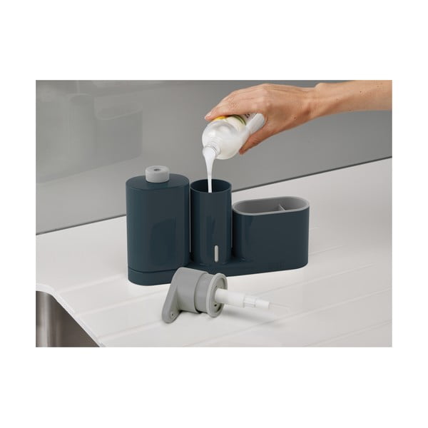 Distributore di detersivo grigio SinkBase Plus - Joseph Joseph-image-3