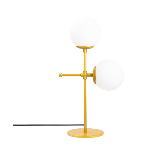 Lampada da tavolo in oro e bianco Mudoni - Opviq lights