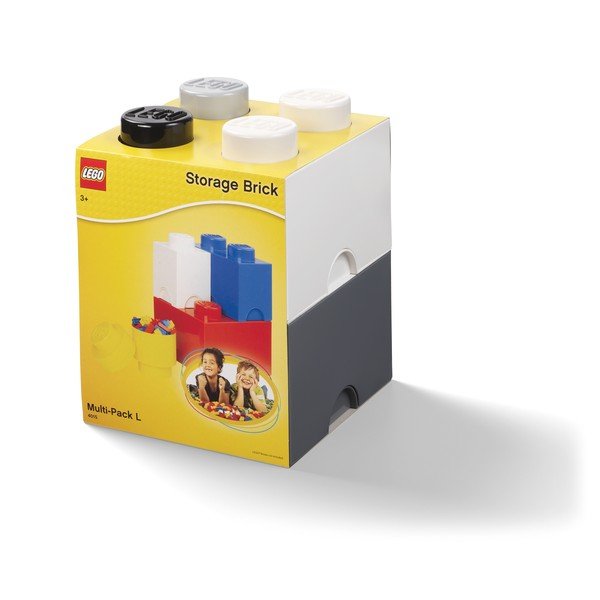 Set di 4 scatole di plastica, 25 x 25 x 33 cm Multi-Pack - LEGO®-image-1