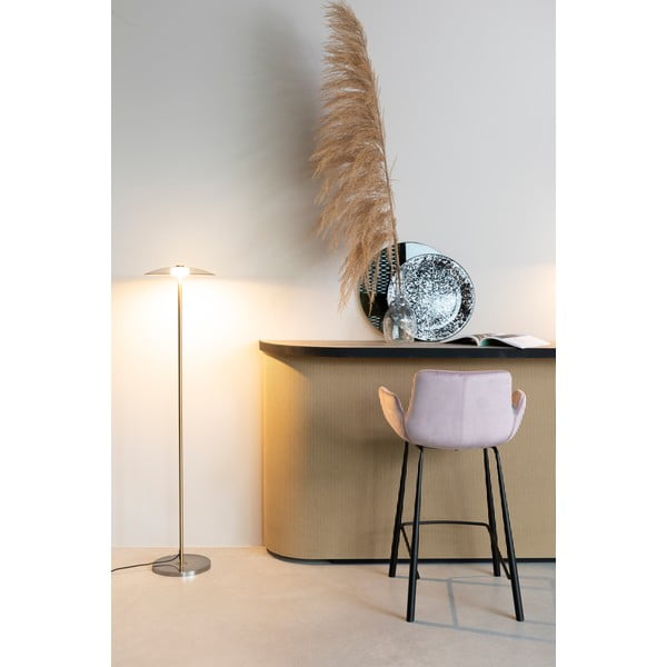 Set di 2 sgabelli da bar in velluto rosa chiaro 91,5 cm Brit - Zuiver-image-1