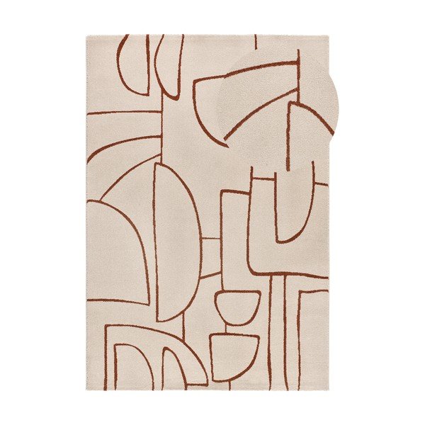 Tappeto color mattone/color crema 80x150 cm Beruti – Universal