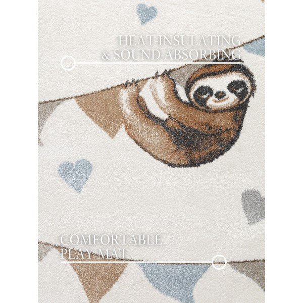 Tappeto per bambini crema 120x170 cm Walk like an Elephant Rainbow Party - Villeroy&Boch-image-2