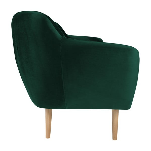 Divano verde a tre posti Benito - Mazzini Sofas-image-1