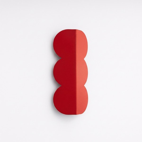 Lampada da parete rossa in alluminio BISCUIT – Thoro