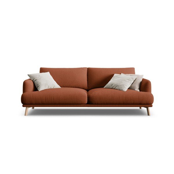 Divano color terracotta 200 cm Naomi – Micadoni -image-3