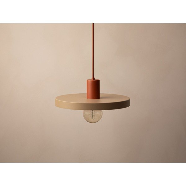 Lampadario beige in metallo ø 30 cm Ori – Micadoni -image-3