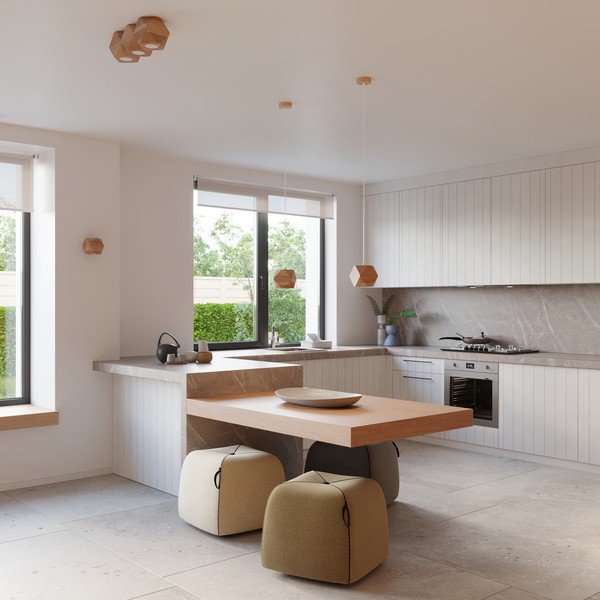 Lampada da parete di colore naturale in legno massiccio Vige – Sollux-image-3