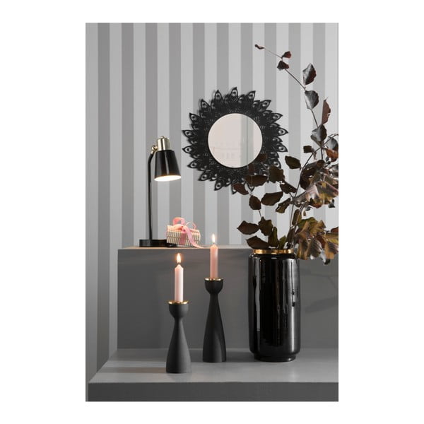 Candeliere nero con dettagli in oro, altezza 22,5 cm Nimble - PT LIVING-image-1