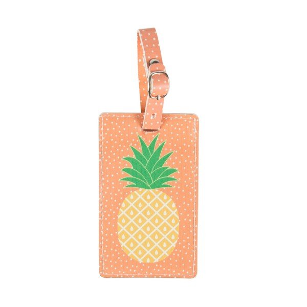 Oranžová visačka na kufr Sass & Belle Tropical