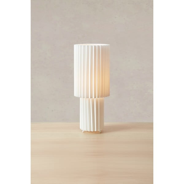 Lampada da tavolo bianca con paralume in tessuto (altezza totale 45 cm) Catis – Markslöjd-image-3