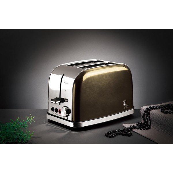 Tostapane in colore oro Shiny Black Collection - BerlingerHaus-image-1