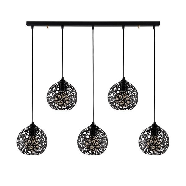 Apparecchio a sospensione nero ø 17 cm Fellini - Opviq lights-image-3