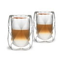 Set di 2 bicchieri da latte a doppia parete, 250 ml Geo - Vialli Design