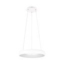 Lampadario bianco a LED dimmerabile con paralume in metallo ø 46 cm Cardona - Trio