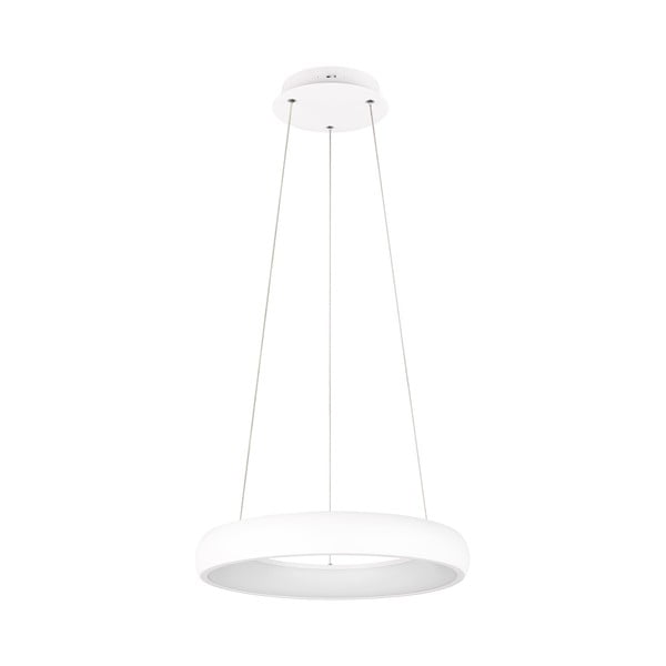 Lampadario bianco a LED dimmerabile con paralume in metallo ø 46 cm Cardona - Trio