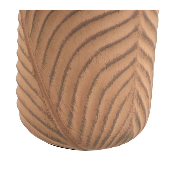 Lampada da tavolo color crema e mattone con paralume in tessuto (altezza 39 cm) - Casa Selección-image-4