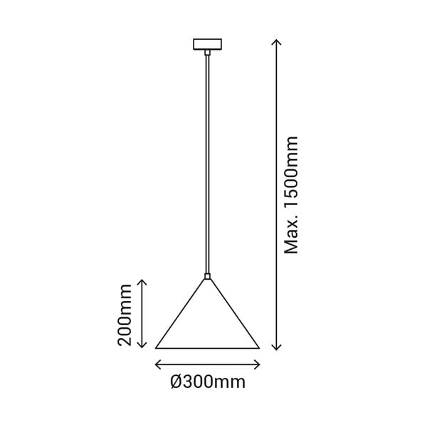Apparecchio a sospensione verde, altezza 150 cm Vilma - SULION-image-4