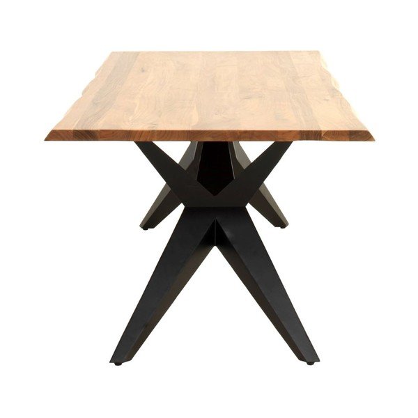 Tavolo da pranzo con piano in acacia 100x200 cm Ligero - Geese-image-2