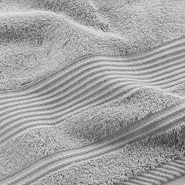 Asciugamano in spugna di cotone grigio chiaro 70x130 cm Tendresse - douceur d'intérieur-image-2