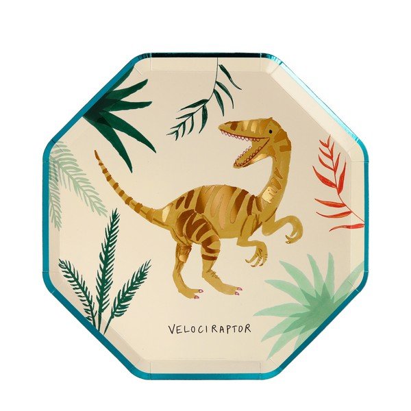 Vassoi di carta monouso in set da 8 Dinosaur Kingdom - Meri Meri-image-2
