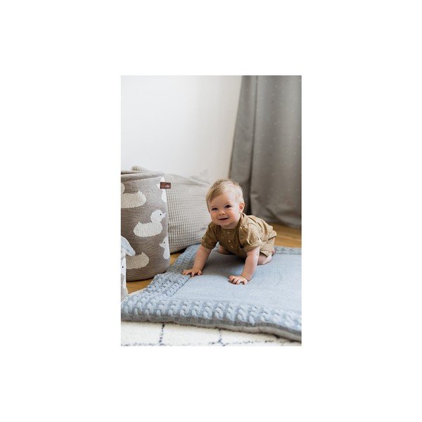 Tappeto da gioco in cotone grigio, 70 x 90 cm - Kindsgut-image-4