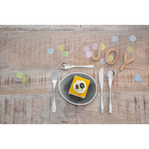 Posate per bambini in acciaio inox argento 4 pezzi Miffy - Zilverstad-image-1